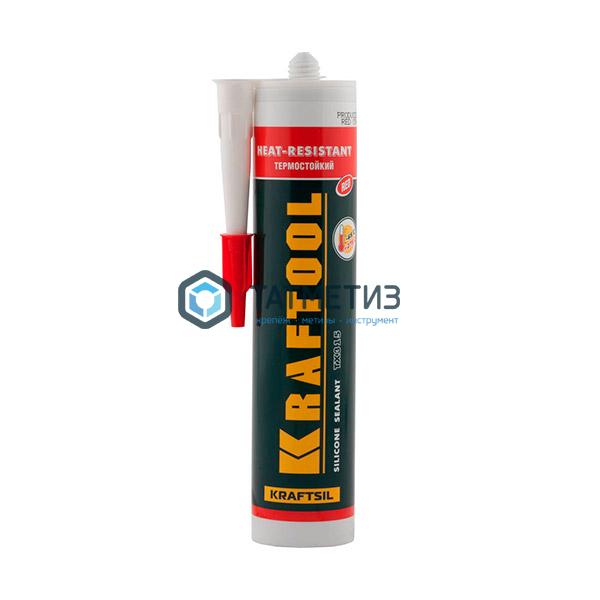 Герметик силиконовый KRAFTOOL КРАСНЫЙ, температуростойкий (от -62 С до 275 С), 300мл Герметик силиконовый KRAFTOOL КРАСНЫЙ, температуростойкий (от -62 С до 275 С), 300мл