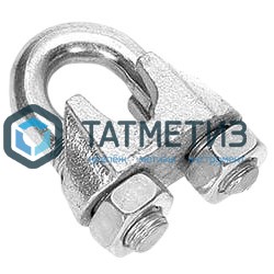 Зажим троса DIN 741 16  (25 шт/уп) F |  «ТАТМЕТИЗ» Зажим троса DIN 741 16  (25 шт/уп) F -  магазин крепежа «ТАТМЕТИЗ»