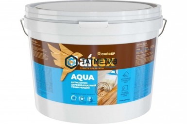 Деревозащитное средство Saitex AQUA  БЕСЦВЕТНЫЙ  1 л./9 -  магазин «ТАТМЕТИЗ»