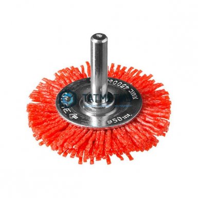 Щетка для дрели дисковая  50 мм, нейлоновая проволока с абразивным покрытием, ЗУБР ПРОФ |  «ТАТМЕТИЗ» Щетка для дрели дисковая  50 мм, нейлоновая проволока с абразивным покрытием, ЗУБР ПРОФ -  магазин «ТАТМЕТИЗ»