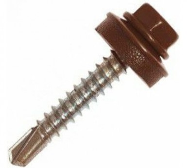 Саморез окраш.кров. 4,8х29 /8017/  (4 000 шт/уп)  МС |  «ТАТМЕТИЗ» Саморез окраш.кров. 4,8х29 /8017/  (4 000 шт/уп)  МС -  магазин «ТАТМЕТИЗ»