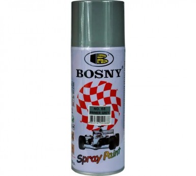 Краска аэроз. BOSNY 520 мл. №068  СЕРАЯ грунт -  магазин крепежа «ТАТМЕТИЗ»