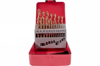 Набор сверл по металлу, 1-10 мм, 19 шт, шаг 0,5, блистер |  «ТАТМЕТИЗ» Набор сверл по металлу, 1-10 мм, 19 шт, шаг 0,5, блистер -  магазин «ТАТМЕТИЗ»