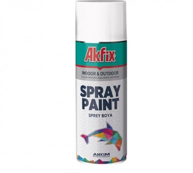 Краска аэроз. ЧЕРНАЯ  глянц. RAL9005 400Ml Gw.300Gr (6) Akfix -  магазин «ТАТМЕТИЗ»
