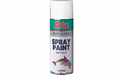 Краска аэроз. ЧЕРНАЯ  матовая RAL9005 400Ml Gw.300Gr (6) Akfix -  магазин «ТАТМЕТИЗ»
