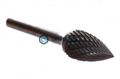 Шарошка борфреза по металлу, тв.сплав., заостр.парабола, G1425M06, d=14мм, l=25мм, пос.6мм, SEB 407S |  «ТАТМЕТИЗ» Шарошка борфреза по металлу, тв.сплав., заостр.парабола, G1425M06, d=14мм, l=25мм, пос.6мм, SEB 407S -  магазин «ТАТМЕТИЗ»