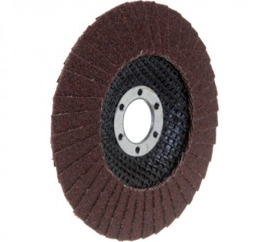 Круг лепестковый торцевой, конический, Р 80, 125 х 22,2 мм// СИБРТЕХ |  «ТАТМЕТИЗ» Круг лепестковый торцевой, конический, Р 80, 125 х 22,2 мм// СИБРТЕХ -  магазин «ТАТМЕТИЗ»