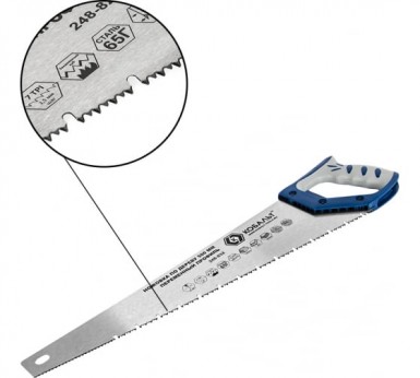 Ножовка по дереву, 500 мм, 7-8 TPI, зуб - 3D, каленый зуб, двухкомпонентная рукоятка// MATRIX -  магазин «ТАТМЕТИЗ»