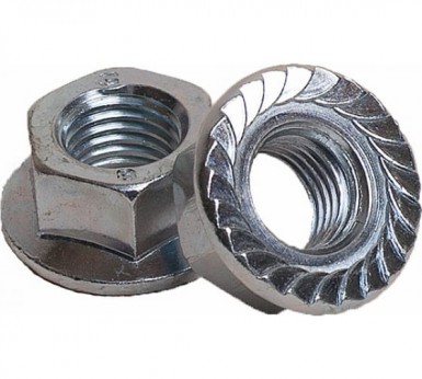 Гайка с фланцем DIN 6923, оц М12  (1400 шт/уп) R -  магазин крепежа «ТАТМЕТИЗ»