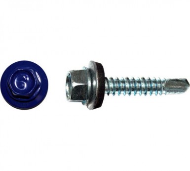 Саморез окраш.кров. 5,5х19 /5002/  (250 шт/уп)  МК |  «ТАТМЕТИЗ» Саморез окраш.кров. 5,5х19 /5002/  (250 шт/уп)  МК -  магазин «ТАТМЕТИЗ»