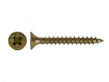 Саморезы потай по дереву желтые, PH2  3,5х55 (4 000 шт/уп) SR |  «ТАТМЕТИЗ» Саморезы потай по дереву желтые, PH2  3,5х55 (4 000 шт/уп) SR -  магазин «ТАТМЕТИЗ»