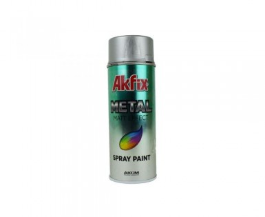 Краска аэроз. СЕРЕБРО  400Ml Gw.300Gr (6) Akfix -  магазин «ТАТМЕТИЗ»