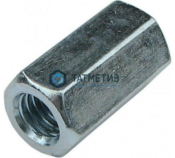 Гайка соединительная DIN 6334, оц  М6  (3000 шт/уп) SR / R Гайка соединительная DIN 6334, оц  М6  (3000 шт/уп) SR / R