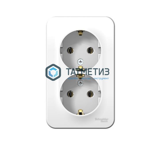 Розетка 2-м ОП BLANCA 16А 250В с заземл. бел., без шторок Розетка 2-м ОП BLANCA 16А 250В с заземл. бел., без шторок