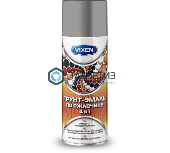 Краска аэроз. VIXEN  СЕРОЕ ОКНО 520 мл. RAL 7040 Краска аэроз. VIXEN  СЕРОЕ ОКНО 520 мл. RAL 7040