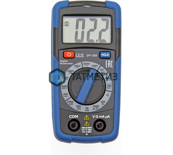 Мультиметр цифровой DT-105 CEM Мультиметр цифровой DT-105 CEM