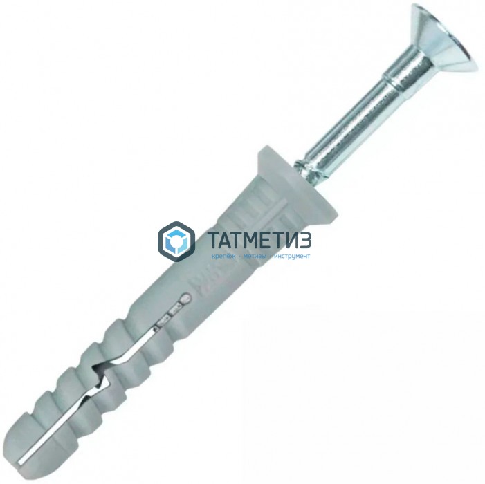 Дюбель-гвоздь  8х 45 потай (100 шт/уп) SR |  «ТАТМЕТИЗ» Дюбель-гвоздь  8х 45 потай (100 шт/уп) SR -  магазин крепежа «ТАТМЕТИЗ»