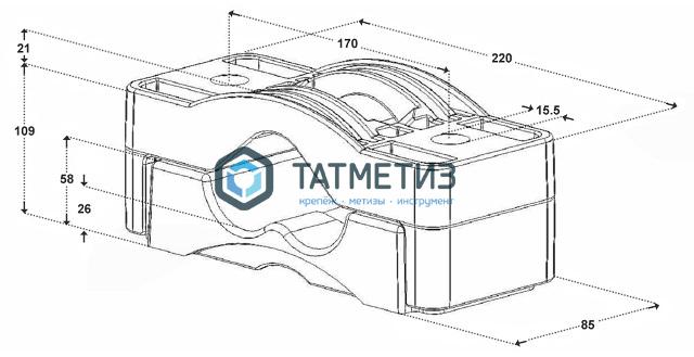 Хомуты для крепления «треугольником» Dutchclamp Triple 51-69 Хомуты для крепления «треугольником» Dutchclamp Triple 51-69