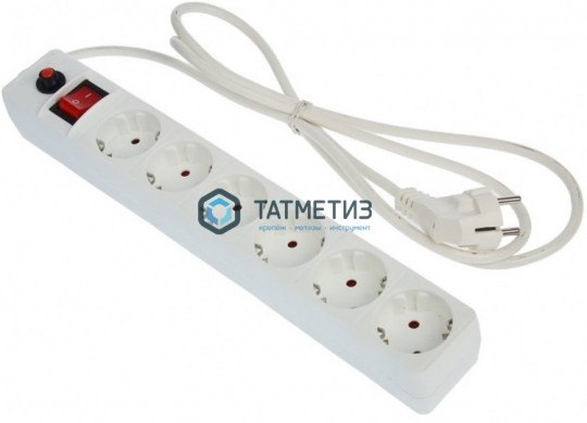 Удлинитель с сет.фильтром 6*3м с с з ПВС3*0, 75 BURO |  «ТАТМЕТИЗ» Удлинитель с сет.фильтром 6*3м с с з ПВС3*0, 75 BURO -  магазин крепежа «ТАТМЕТИЗ»