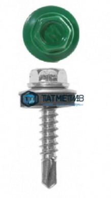 Саморез окраш.кров. 4,8х29 /6029/ DAXMER MS (10х250) |  «ТАТМЕТИЗ» Саморез окраш.кров. 4,8х29 /6029/ DAXMER MS (10х250) -  магазин крепежа «ТАТМЕТИЗ»