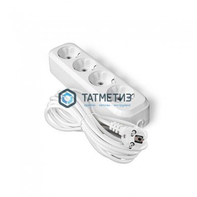 Удлинитель бытовой 4х5м с/з, 13А, ПВС 3х1,0, АВС-пластик Universal E-304 |  «ТАТМЕТИЗ» Удлинитель бытовой 4х5м с/з, 13А, ПВС 3х1,0, АВС-пластик Universal E-304 -  магазин крепежа «ТАТМЕТИЗ»