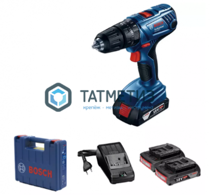 Дрель-шуруповерт аккумуляторная Bosch GSB 180-LI 2x2,0 Ач |  «ТАТМЕТИЗ» Дрель-шуруповерт аккумуляторная Bosch GSB 180-LI 2x2,0 Ач -  магазин крепежа «ТАТМЕТИЗ»