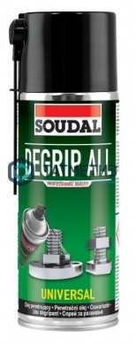 Смазка SOUDAL проникающая DEGRIP ALL 400 мл, |  «ТАТМЕТИЗ» Смазка SOUDAL проникающая DEGRIP ALL 400 мл, -  магазин крепежа «ТАТМЕТИЗ»