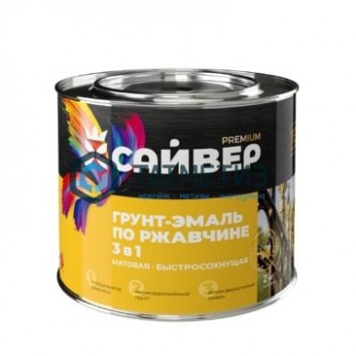 Грунт-эмаль по ржавчине ХВ 3 в 1 Сайвер БЕЛАЯ  1,8 кг-./6 |  «ТАТМЕТИЗ» Грунт-эмаль по ржавчине ХВ 3 в 1 Сайвер БЕЛАЯ  1,8 кг-./6 -  магазин крепежа «ТАТМЕТИЗ»