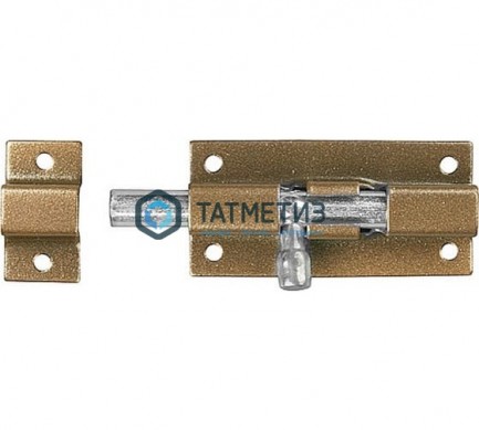 Задвижка накладная для окон и мебели "ШП-40 КМЦ", цвет коричневый металлик/цинк, 40мм |  «ТАТМЕТИЗ» Задвижка накладная для окон и мебели "ШП-40 КМЦ", цвет коричневый металлик/цинк, 40мм -  магазин крепежа «ТАТМЕТИЗ»