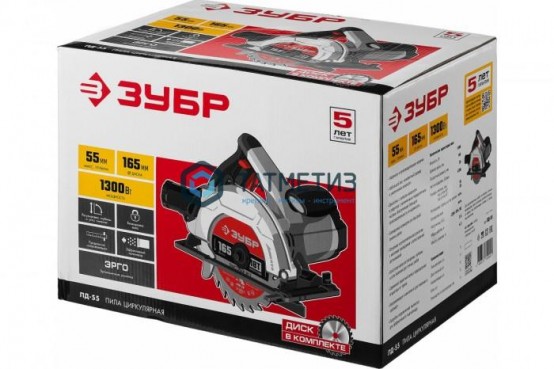 Пила дисковая 165 мм, 90°-55 мм, 1300 Вт, ЗУБР |  «ТАТМЕТИЗ» Пила дисковая 165 мм, 90°-55 мм, 1300 Вт, ЗУБР -  магазин крепежа «ТАТМЕТИЗ»