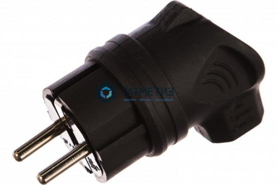 Эл.вилка каучук кабельная, боковой ввод, с з ИЭК ОМЕГА IP44 |  «ТАТМЕТИЗ» Эл.вилка каучук кабельная, боковой ввод, с з ИЭК ОМЕГА IP44 -  магазин крепежа «ТАТМЕТИЗ»