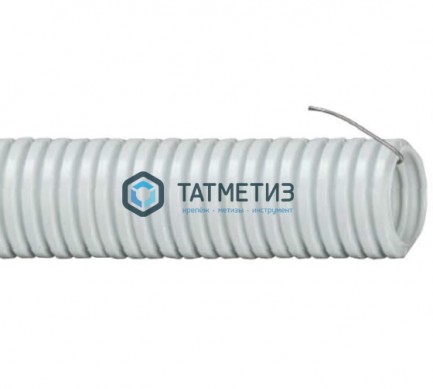 Гофротруба ПВХ с зондом 32мм (25м) IEK |  «ТАТМЕТИЗ» Гофротруба ПВХ с зондом 32мм (25м) IEK -  магазин крепежа «ТАТМЕТИЗ»