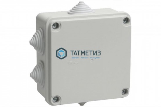 Коробка распр. ОП 100х100х50 IP55 KM41234 ИЭК |  «ТАТМЕТИЗ» Коробка распр. ОП 100х100х50 IP55 KM41234 ИЭК -  магазин крепежа «ТАТМЕТИЗ»