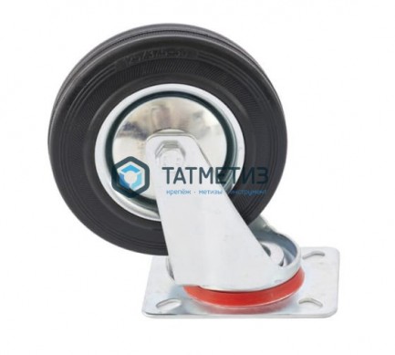 Колесо поворотное d-160мм, крепление  платформенное СИБРТЕХ |  «ТАТМЕТИЗ» Колесо поворотное d-160мм, крепление  платформенное СИБРТЕХ -  магазин крепежа «ТАТМЕТИЗ»