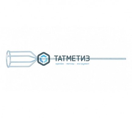 Миксер для гипсовых смесей, 80 х 530 мм, оцинкованный, шестигранный хвостовик 8 мм MATRIX -  магазин крепежа «ТАТМЕТИЗ»