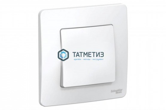 Выключатель 1-кл. ОП BLANCA, 6A, 250B, белый, с изол. пластиной, Schneider Electric |  «ТАТМЕТИЗ» Выключатель 1-кл. ОП BLANCA, 6A, 250B, белый, с изол. пластиной, Schneider Electric -  магазин крепежа «ТАТМЕТИЗ»