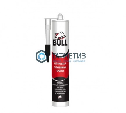 Герметик силиконовый Bull нейтральный БЕЛЫЙ 280 мл |  «ТАТМЕТИЗ» Герметик силиконовый Bull нейтральный БЕЛЫЙ 280 мл -  магазин крепежа «ТАТМЕТИЗ»