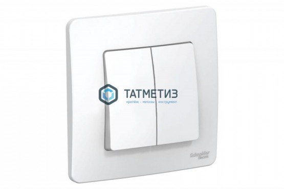 Выключатель 2-кл. ОП BLANCA, 10A, 250B, изол. пласт.,белый Schneider Electric |  «ТАТМЕТИЗ» Выключатель 2-кл. ОП BLANCA, 10A, 250B, изол. пласт.,белый Schneider Electric -  магазин крепежа «ТАТМЕТИЗ»