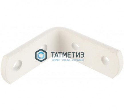 Кронштейн бытовой окрашенный белый 50*50*20*4,0 м |  «ТАТМЕТИЗ» Кронштейн бытовой окрашенный белый 50*50*20*4,0 м -  магазин крепежа «ТАТМЕТИЗ»