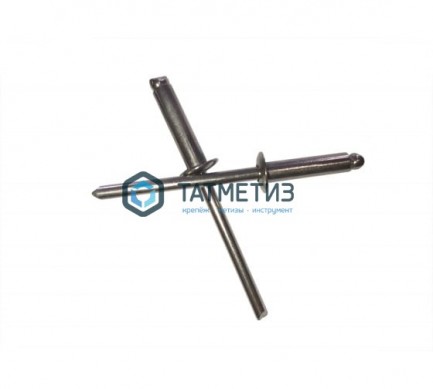 Заклепка 3,2 х 12 вытяжная нерж А4/А4 DIN 7337 |  «ТАТМЕТИЗ» Заклепка 3,2 х 12 вытяжная нерж А4/А4 DIN 7337 -  магазин крепежа «ТАТМЕТИЗ»