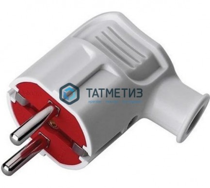 Эл.вилка штепс.угловая с с з 10А |  «ТАТМЕТИЗ» Эл.вилка штепс.угловая с с з 10А -  магазин крепежа «ТАТМЕТИЗ»