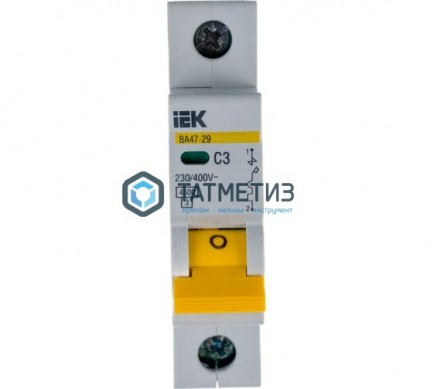 Выключатель авт. мод. 1п 3А IEK |  «ТАТМЕТИЗ» Выключатель авт. мод. 1п 3А IEK -  магазин крепежа «ТАТМЕТИЗ»