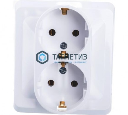 Розетка 2-м СП Этюд 16А с заземл. бел. SchE PC16-007B |  «ТАТМЕТИЗ» Розетка 2-м СП Этюд 16А с заземл. бел. SchE PC16-007B -  магазин крепежа «ТАТМЕТИЗ»
