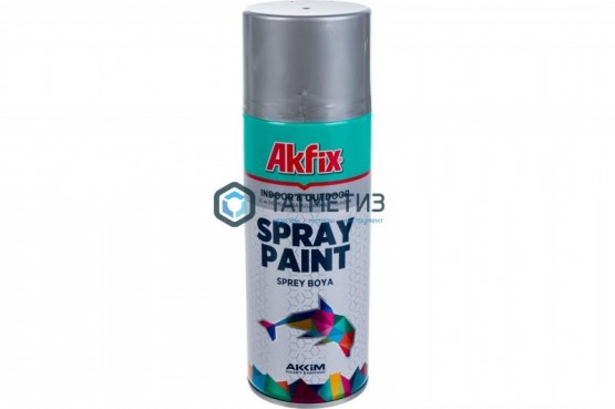 Краска аэроз. АЛЮМИНЕВАЯ  RAL9006 400Ml Gw.300Gr (6 Akfix -  магазин крепежа «ТАТМЕТИЗ»