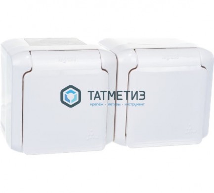 Розетка 2-м ОП Quteo 16А с защ. крышкой защ. шторки с заземл. IP44 бел. Leg 782323 |  «ТАТМЕТИЗ» Розетка 2-м ОП Quteo 16А с защ. крышкой защ. шторки с заземл. IP44 бел. Leg 782323 -  магазин крепежа «ТАТМЕТИЗ»