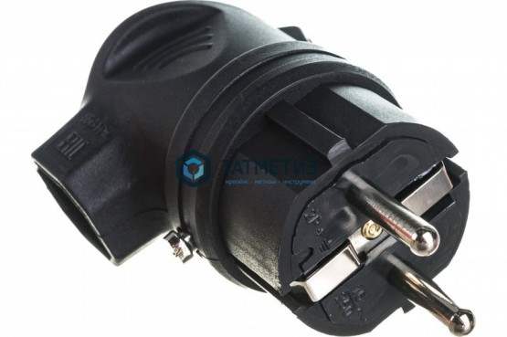 Эл.вилка каучук кабельная, боковой ввод, с з ИЭК ОМЕГА IP44 |  «ТАТМЕТИЗ» Эл.вилка каучук кабельная, боковой ввод, с з ИЭК ОМЕГА IP44 -  магазин крепежа «ТАТМЕТИЗ»