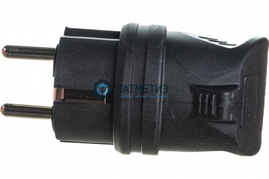 Эл.вилка каучук кабельная, боковой ввод, с з ИЭК ОМЕГА IP44 |  «ТАТМЕТИЗ» Эл.вилка каучук кабельная, боковой ввод, с з ИЭК ОМЕГА IP44 -  магазин крепежа «ТАТМЕТИЗ»