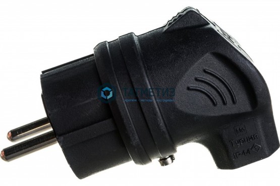 Эл.вилка каучук кабельная, боковой ввод, с з ИЭК ОМЕГА IP44 |  «ТАТМЕТИЗ» Эл.вилка каучук кабельная, боковой ввод, с з ИЭК ОМЕГА IP44 -  магазин крепежа «ТАТМЕТИЗ»