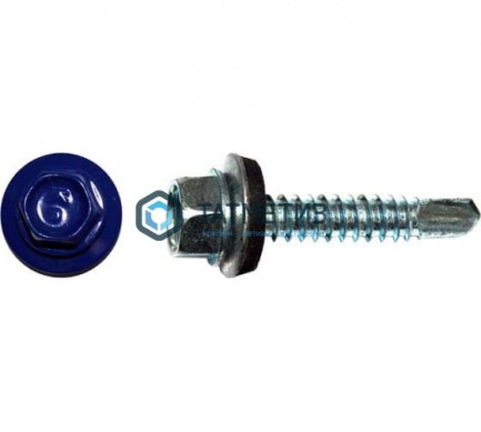 Саморез окраш.кров. 5,5х19 /5002/  (250 шт/уп)  МК -  магазин крепежа «ТАТМЕТИЗ»