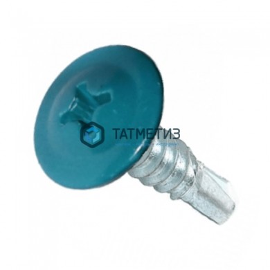 Саморез п/ш сверло 4,2x19  RAL 5021 -  магазин крепежа «ТАТМЕТИЗ»